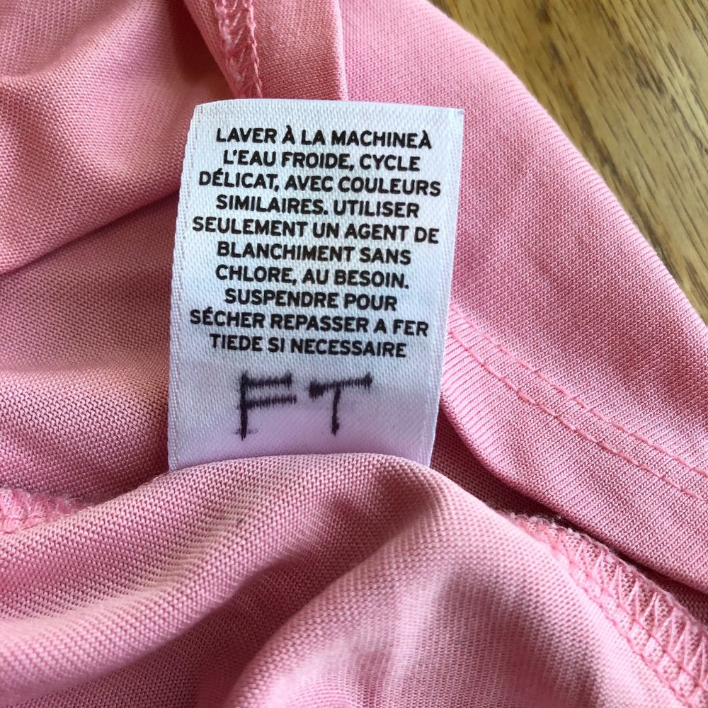 Chelsea28 Pink Ruffle Hem Tunic Top Size Small - Picture 8 of 10